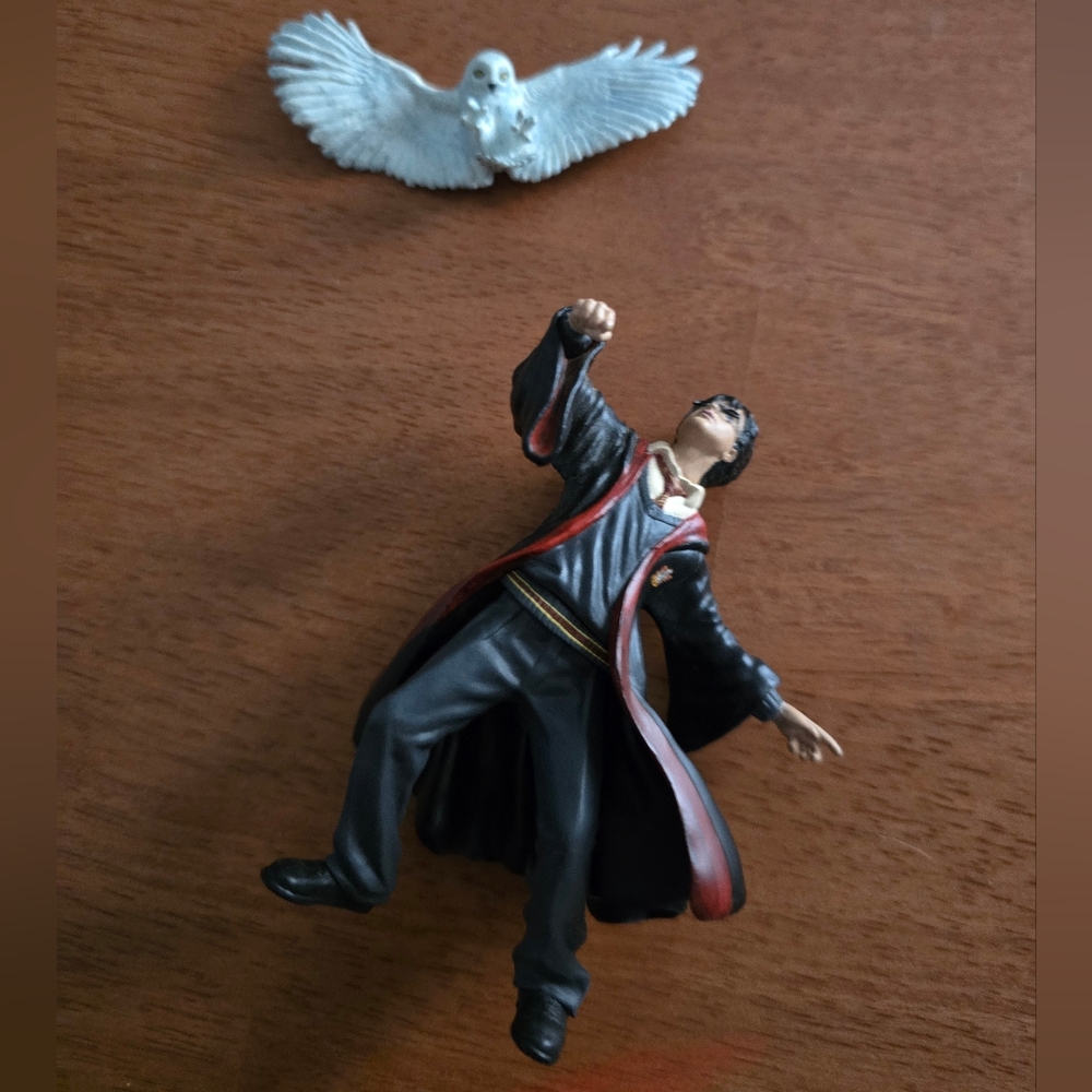 Wizard Figurine with Owl